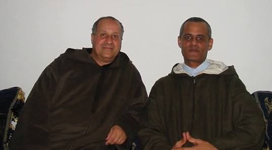 Sīdī Muḥammad Errāḍī Guennūn with Prof. Sīdī Aḥmad ibn ʿAbdallāh SKIREDJ